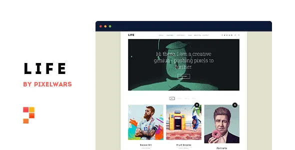 Life - Boxed Portfolio Wordpress Theme featured image