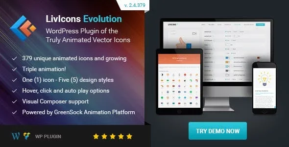 LivIcons Evolution for WordPress featured image