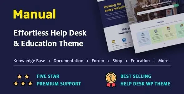 Manual - Documentation, Knowledge Base & Education WordPress Theme featured image