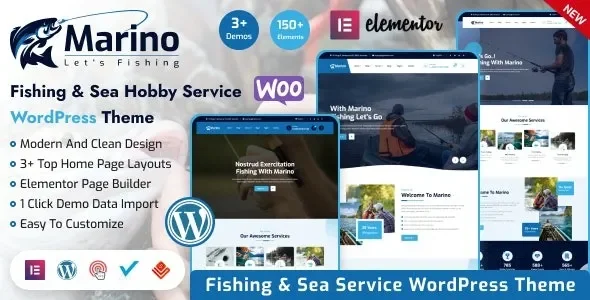Marino - Fishing & Sea Hobby WordPress Theme featured image