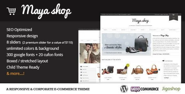 Mayashop – A Flexible Responsive E-Commerce Theme featured image