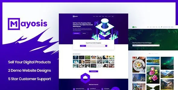 Mayosis - Digital Marketplace WordPress Theme featured image
