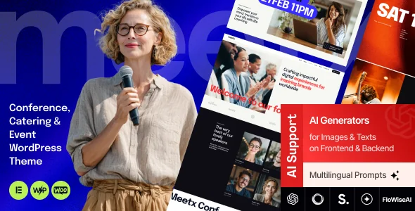 Meetx - Conference, Catering & Event WordPress Theme featured image