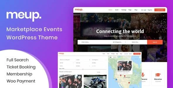 Meup - Event Marketplace WordPress Theme featured image
