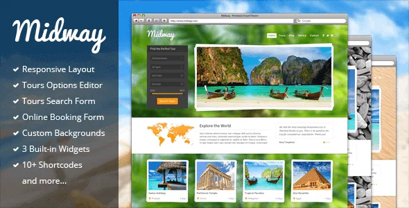 Midway – Responsive Travel Wp Theme featured image