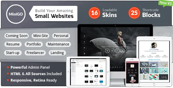 Minigo – Luxury Mini Site Multi-Purpose Placeholder Wp Plugin featured image