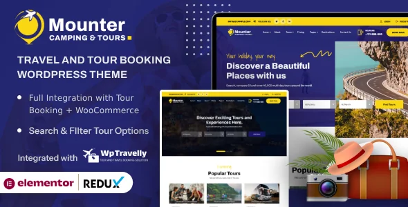 Mounter - Camping, Travel & Tour Booking WordPress Theme featured image