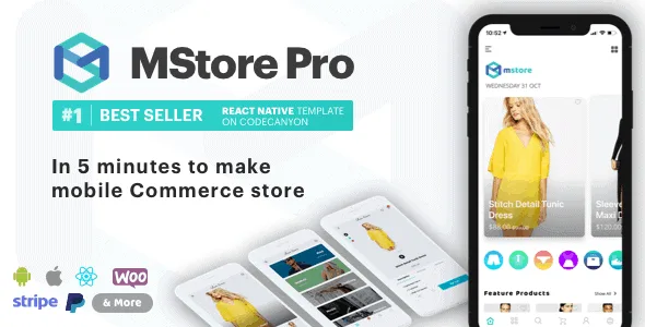 MStore Pro - Complete React Native template for e-commerce featured image