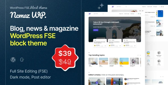 Ncmaz - News Magazine FSE WordPress Block Theme featured image