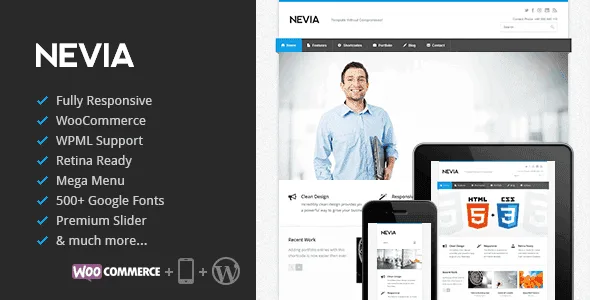 Nevia – Responsive Multi-Purpose Wordpress Theme featured image