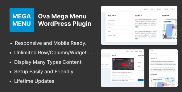 Ova Mega Menu – Mega Menu Builder for WordPress featured image