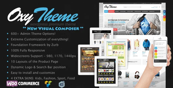 Oxy – Multi-Purpose Responsive Woocommerce Theme featured image