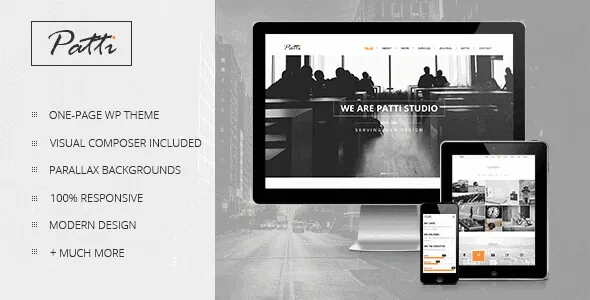 Patti – Parallax One Page Wordpress Theme featured image