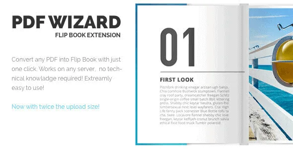 Pdf Wizard – Responsive Flipbook Wp Extension featured image