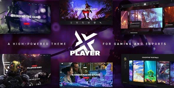 PlayerX - A High-powered Theme for Gaming and eSports featured image