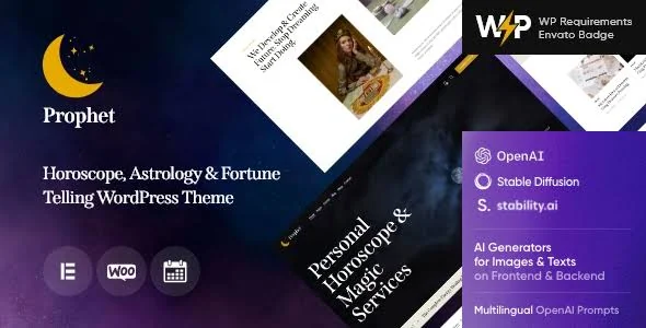 Prophet - Horoscope,Astrology & Fortune Telling WordPress Theme featured image