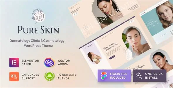 Pure Skin - Dermatology Clinic & Cosmetology WordPress Theme featured image