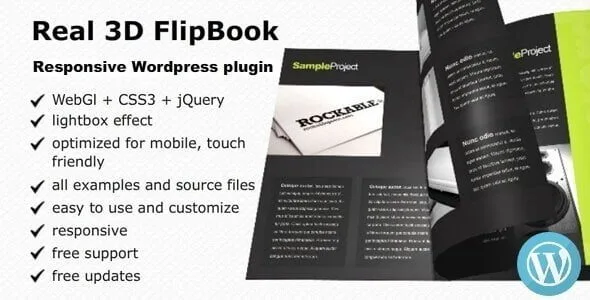 Real 3D Flipbook – Responsive Wordpress Plugin featured image