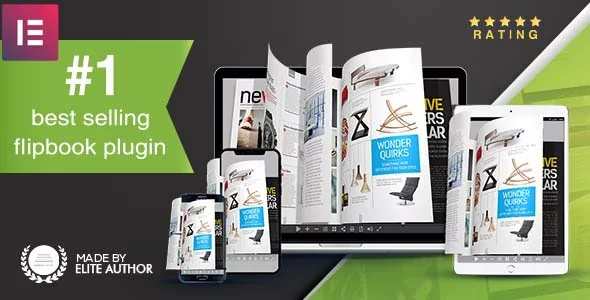 Real3D Flipbook Elementor Addon featured image