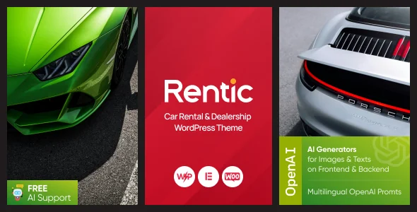 Rentic - Car Rental & Dealership WordPress Theme featured image
