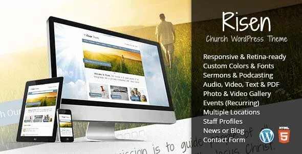 Risen – Church Wordpress Theme featured image