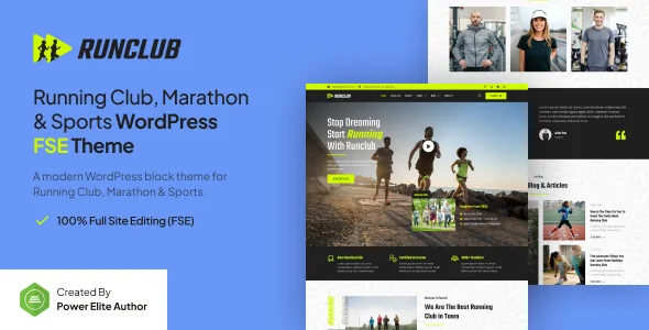 Runclub - Running Club, Marathon & Sports WordPress Block Theme featured image