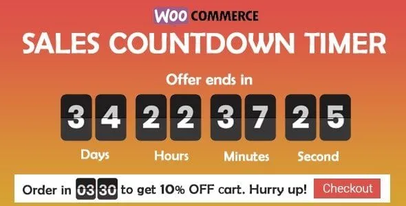Sales Countdown Timer for WooCommerce and WordPress - Checkout Countdown featured image