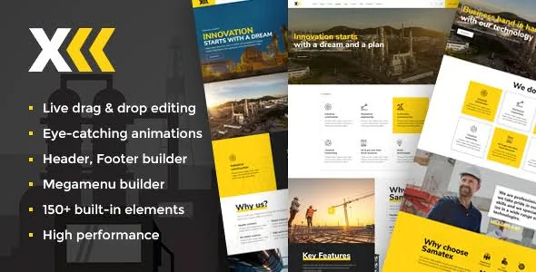 Samatex - Industrial WordPress Theme + Woocommerce featured image