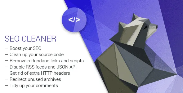 Seo Cleaner – Wordpress Plugin For Site Clean Up featured image