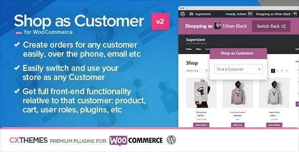Shop As Customer For Woocommerce featured image