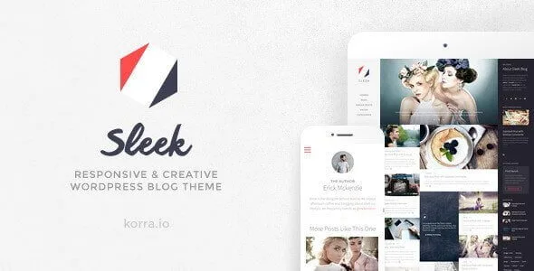 Sleek – Responsive & Creative Wordpress Blog Theme featured image
