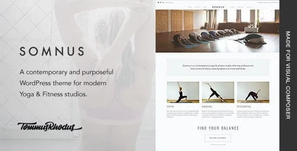 Somnus - Yoga & Fitness Studio WordPress Theme featured image