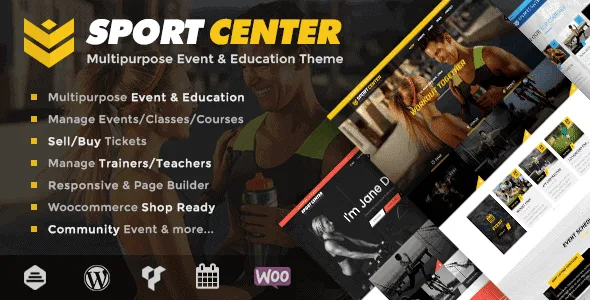Sport Center – Multipurpose Events & Education Wordpress Theme featured image