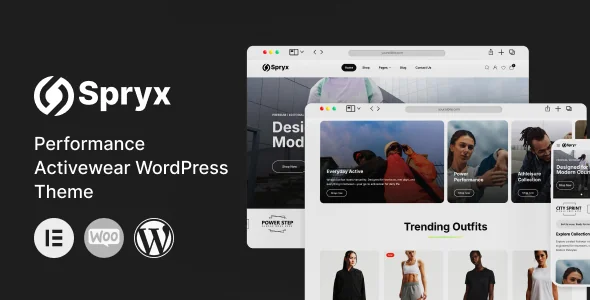 Spryx - Performance Activewear WordPress Theme featured image
