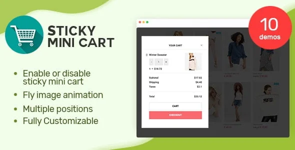 Sticky Mini Cart For WooCommerce featured image