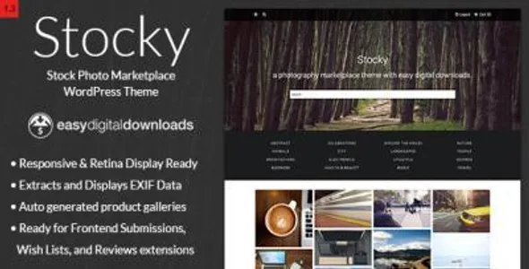 Stocky - A Stock Photography Marketplace Theme featured image