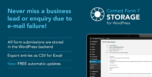 Storage For Contact Form 7 featured image