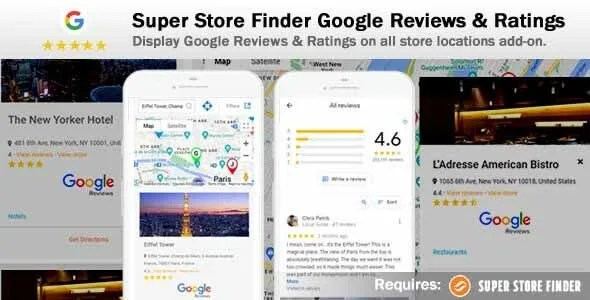 Super Store Finder Google Reviews & Ratings Add-on featured image