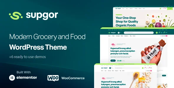 Supgor - Grocery Store and Food WordPress Theme featured image