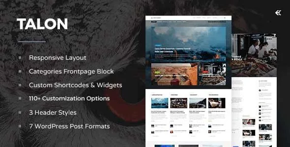 Talon - Responsive Wordpress Theme featured image