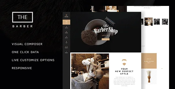The Barber Shop - One Page Theme For Hair Salon featured image