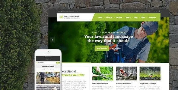 The Landscaper – Lawn & Landscaping Wp Theme featured image