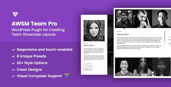 The Team Pro – Team Showcase Wordpress Plugin featured image