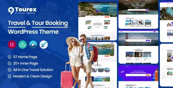 Tourex - Tour & Travel Booking WordPress Theme featured image