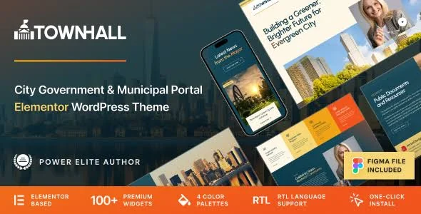 Town Hall - Municipal Portal & Local City Government WordPress Theme featured image