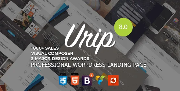 Urip – Professional Wordpress Landing Page featured image