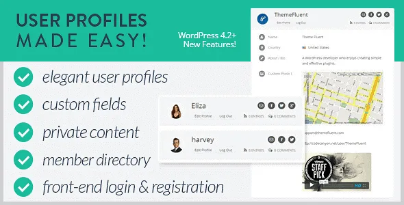 User Profiles Made Easy – Wordpress Plugin featured image