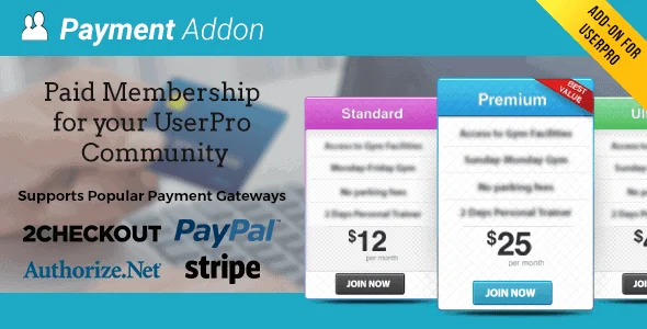 Userpro Payment Addon featured image