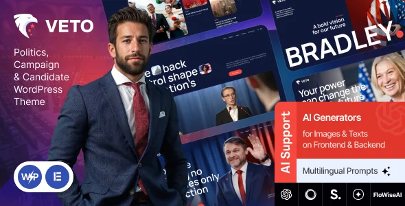 Veto - Politics, Campaign & Candidate WordPress Theme featured image