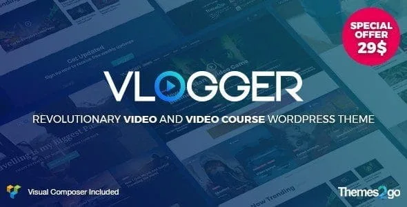 Vlogger: Professional Video & Tutorials Wordpress Theme featured image
